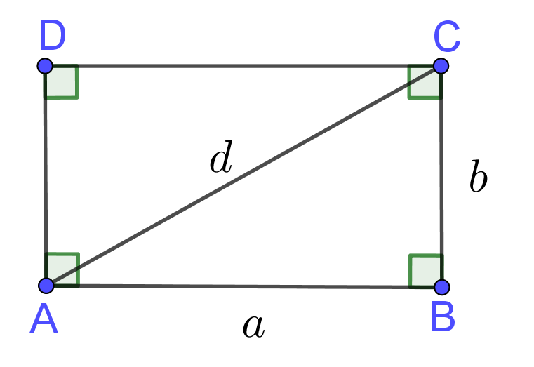 Diagonal of Rectangle, Formula