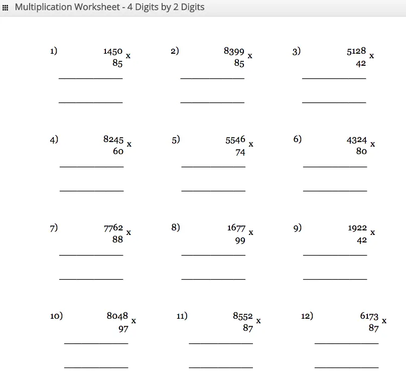 Maths Tables From 11 To 20 Chart Pdf