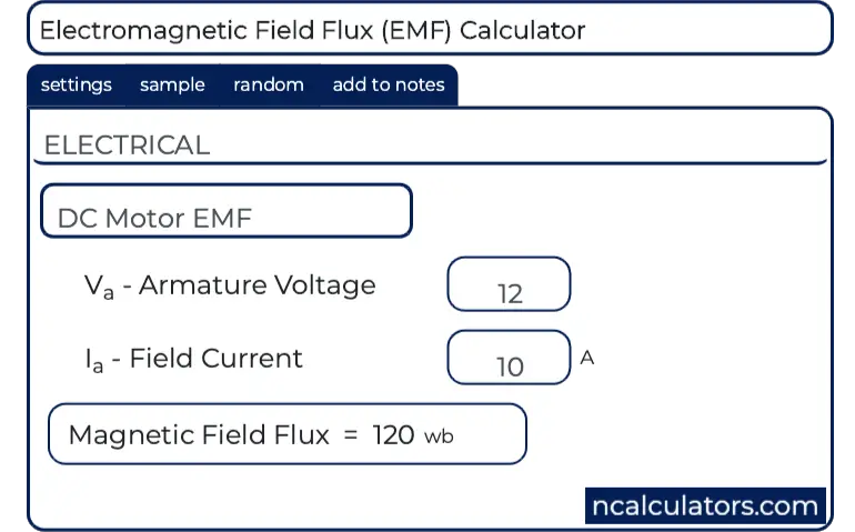 magnetic flux calculator coil