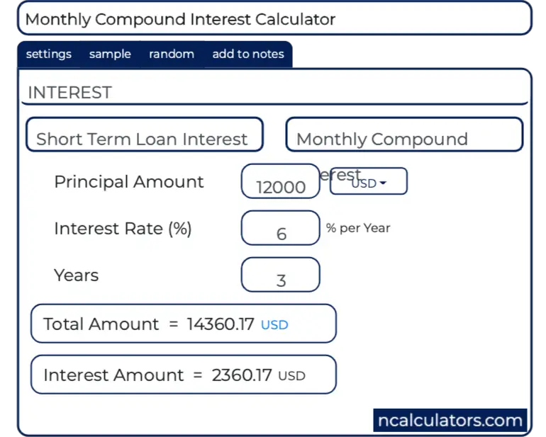 Weekly compound interest calculator