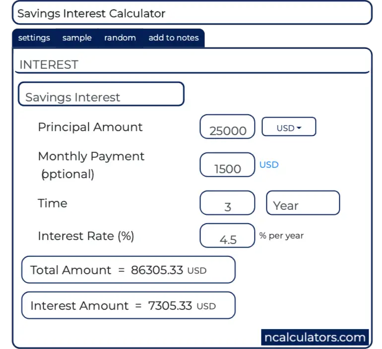 how to calculate bank home loan interest