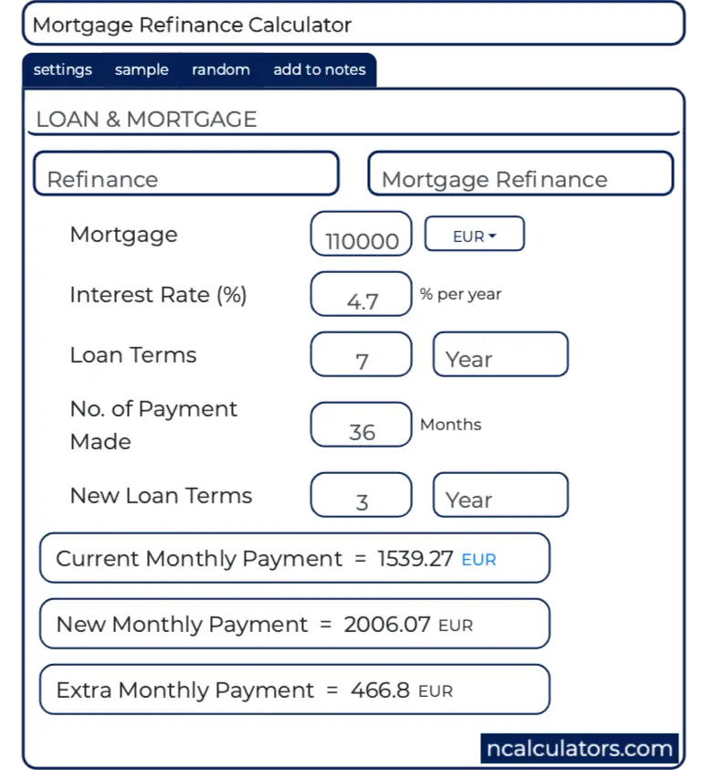 usaa mortgage refinance calculator